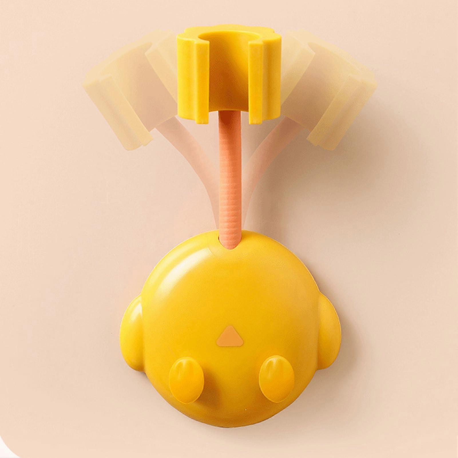 Shower Head Holder Adjustable Showerhead Bracket Multifunctional Wall Mounted Shower HolderYellow 