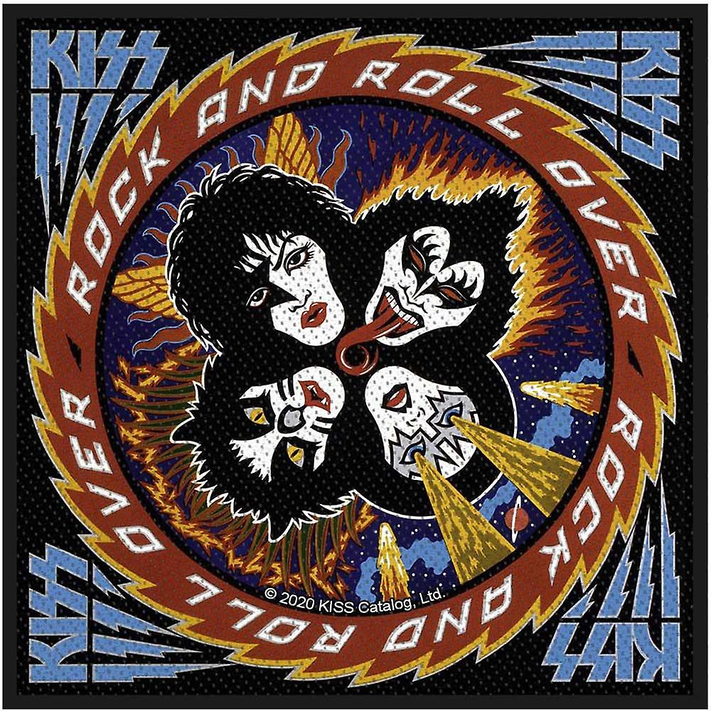 KISS Standard Patch Rock N' Roll Over new Official Black