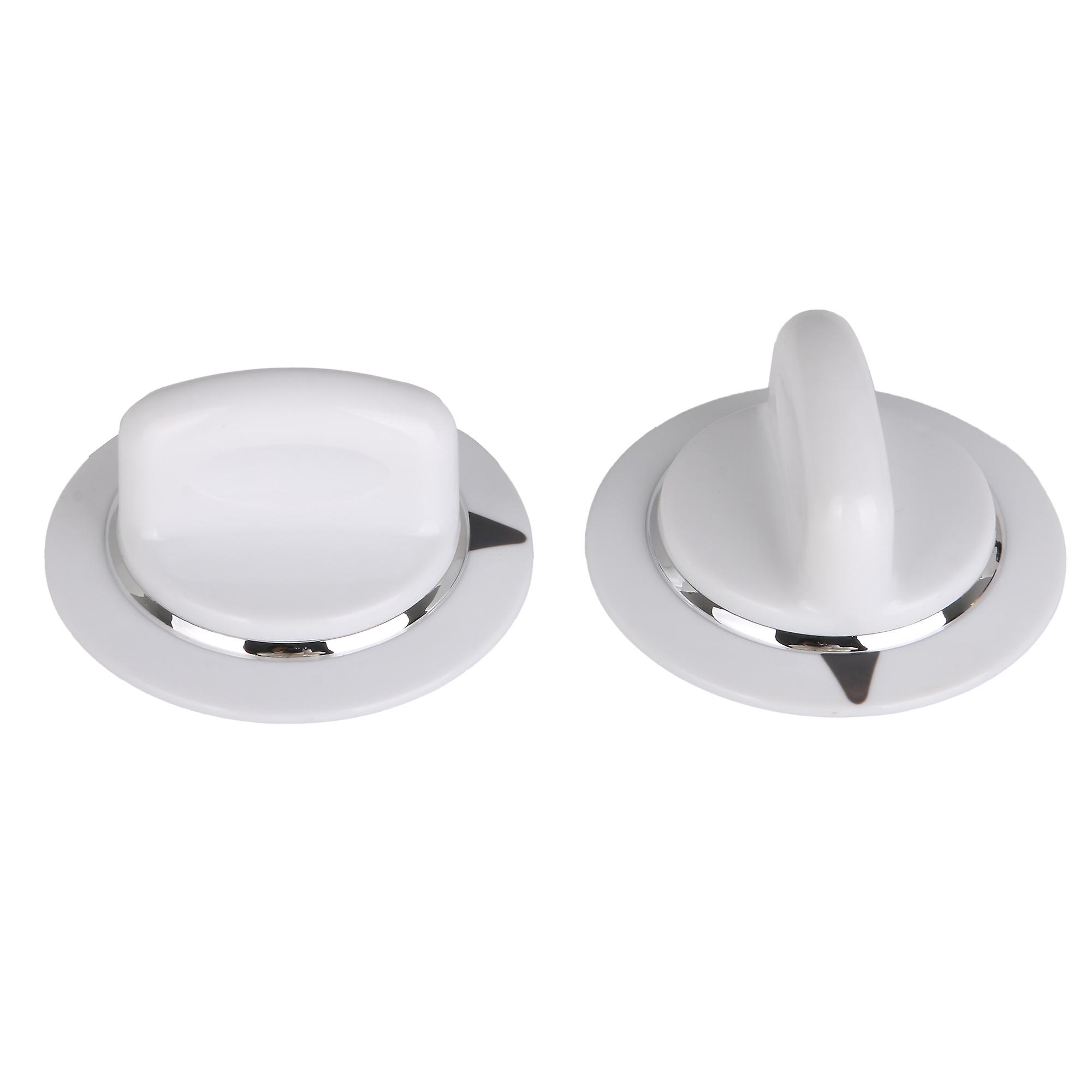 2 x Dryer Plastic Timer Control Knob WE01X20374 Replacement for GE White