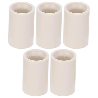 40pcs White Pool Cue Ferrules 12mm OD Fiber Stick Rod Repair Tubes Billiard Accessories for Cue Maintenance and Replacement