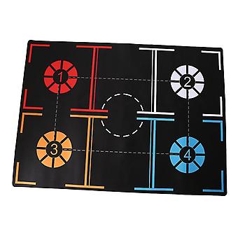 Standard-Basketball-Trainingsmatte Nicht-Fuß-Übungsmatte Dribbling-Kontrolle Auxiliary-Fußtrittmatte 108 x 76 cm für Erwachsene