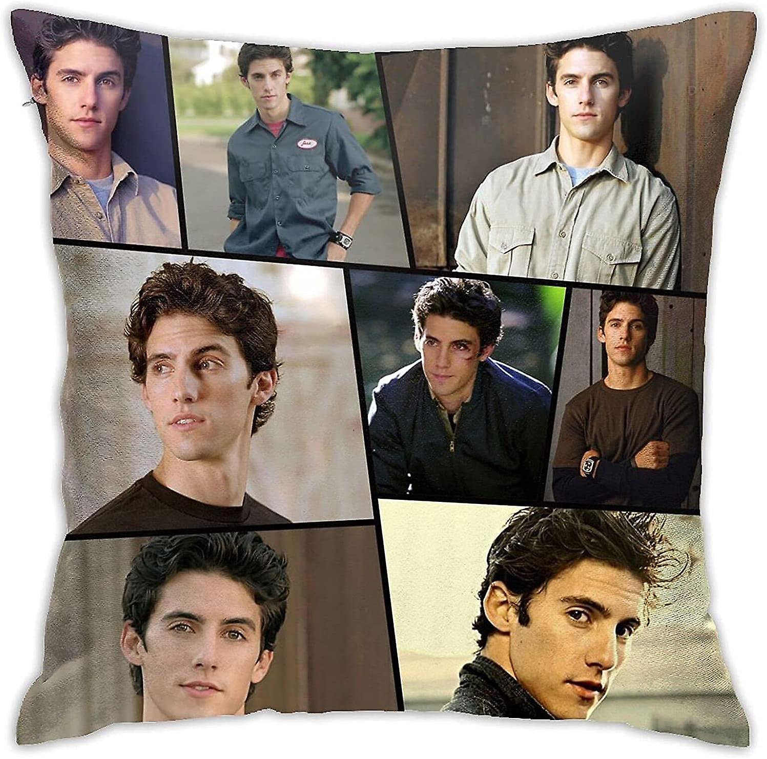 ジェス・マリアーノ・コラージュソフト枕カバーファッション枕カバー家の装飾枕カバー装飾的なソウクッションカバーギフト18x18 AA-368