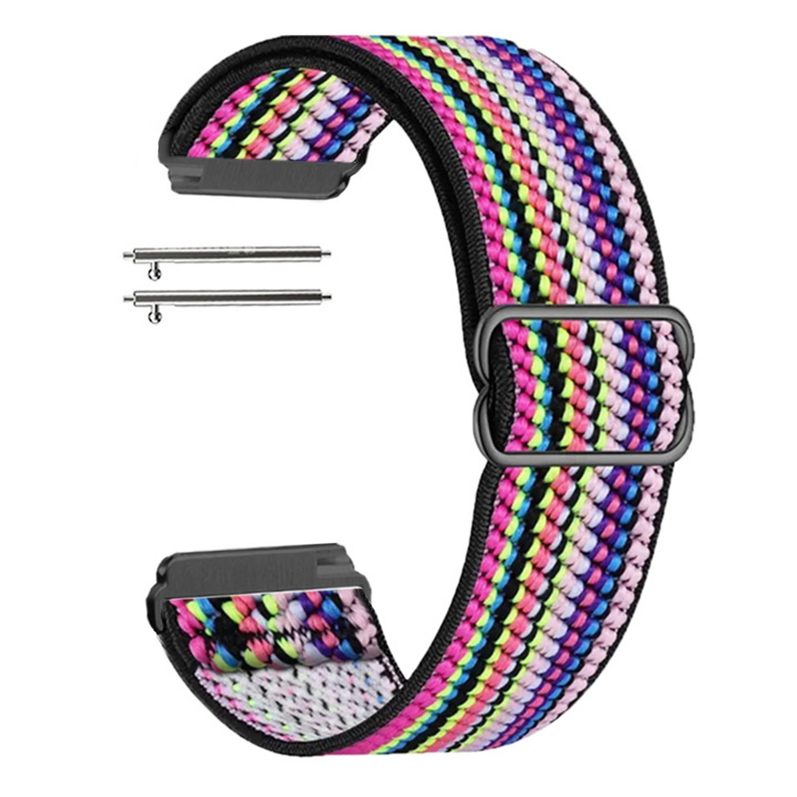 Multi-Color Elastic Watch Strap with Adjustables Buckle Easy Installation Watch Strap for Squared Watch