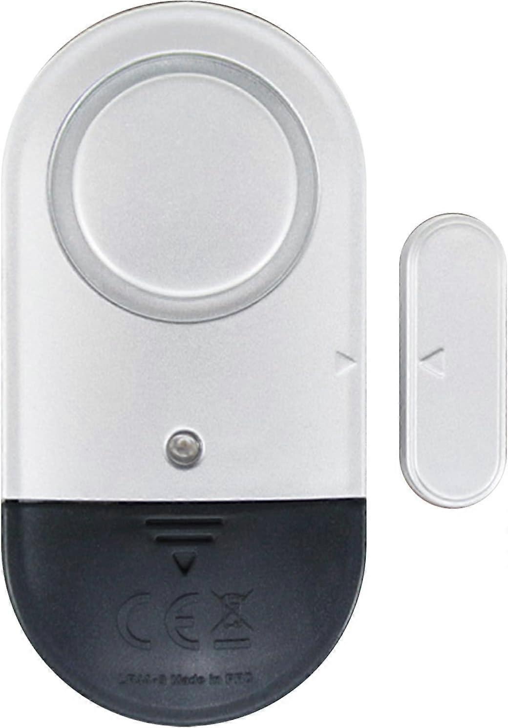 Wireless Door Sensor,Long Working Time Low Voltage Warning ABS Loud Wireless Door Window Home Alarm Daily Use