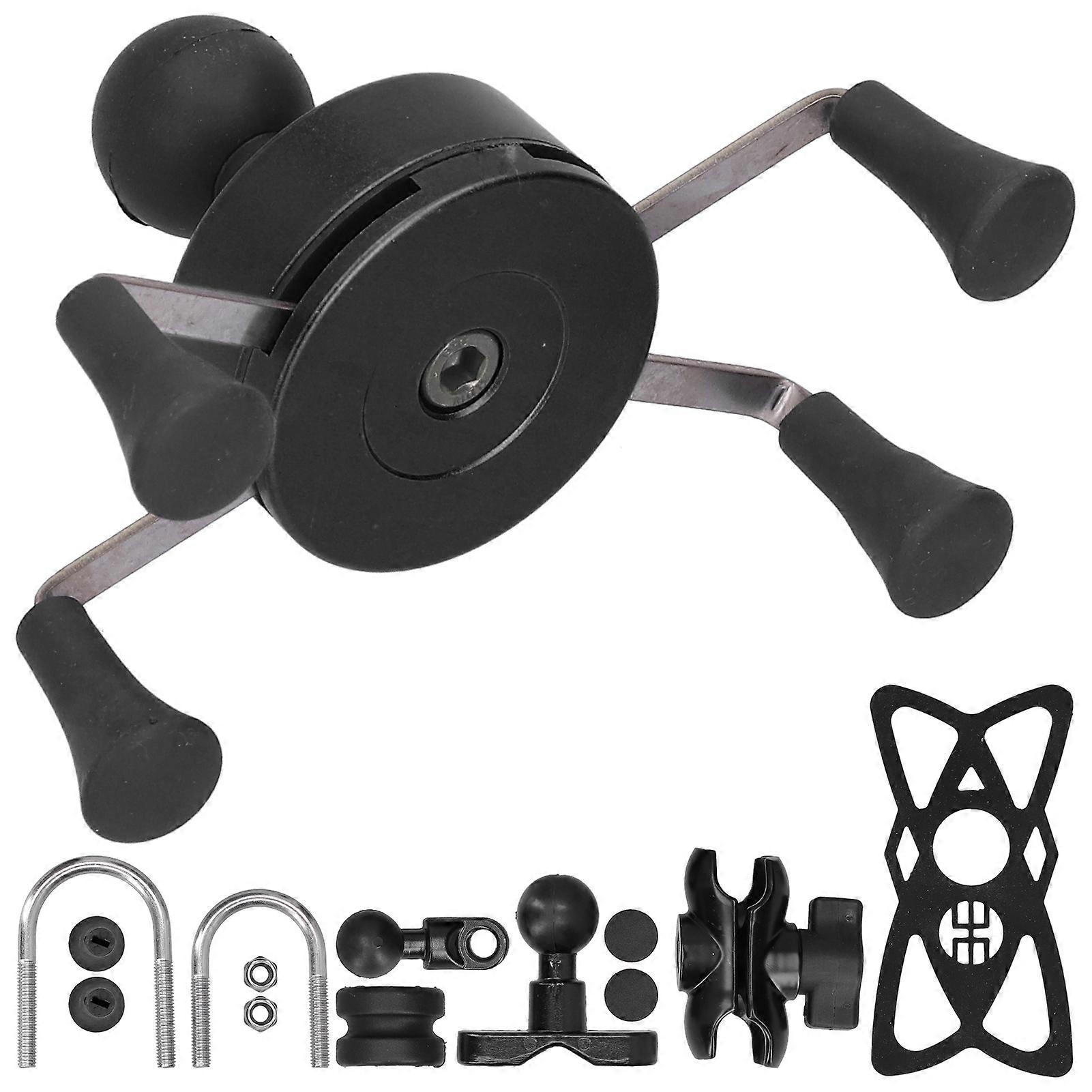 Mobile Phone Holder XGrip Handlebar Modification Universal with 13 Accessories for IOS 7/8/SE/X/XS Xr(Black ) NO.79690
