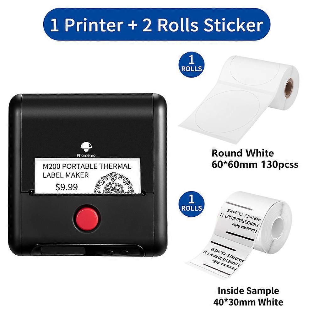 Redkid Phomemo Thermal Label Maker M200 Photo Big Sticker Printer Commercial Label Qr Code code-barr