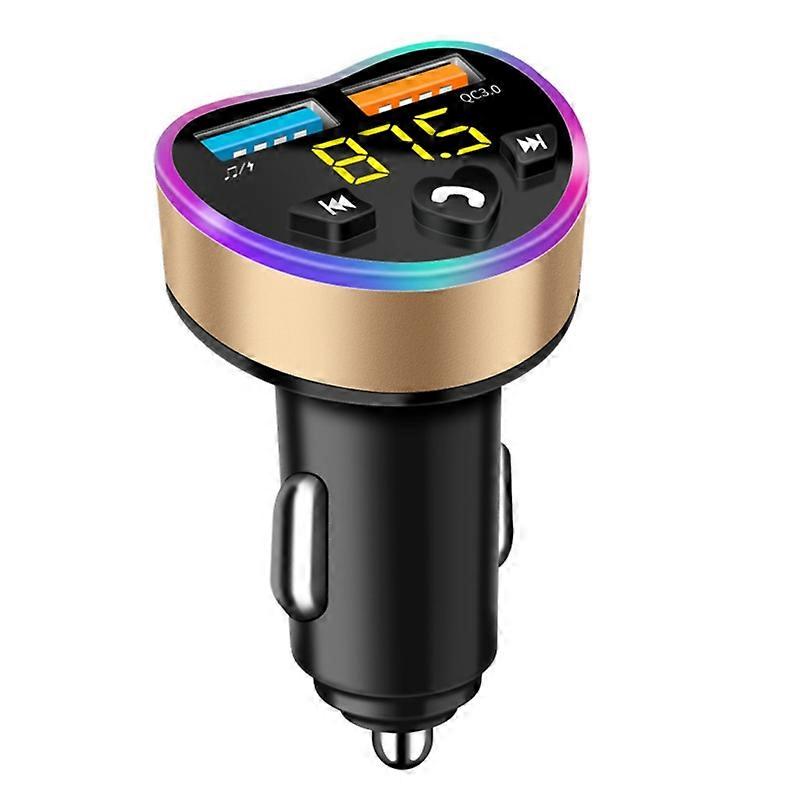 Car MP3 Player Wireless Bluetooth-compatible Transmitter FM Dual USB Hands Free