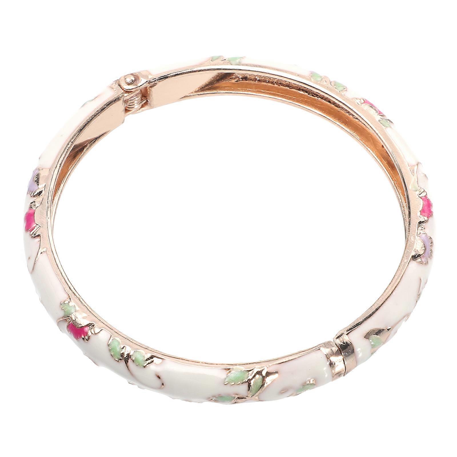Estilo étnico Cloisonne Bangle Mulheres pulseira Creative Bangle Chic Hand Decor