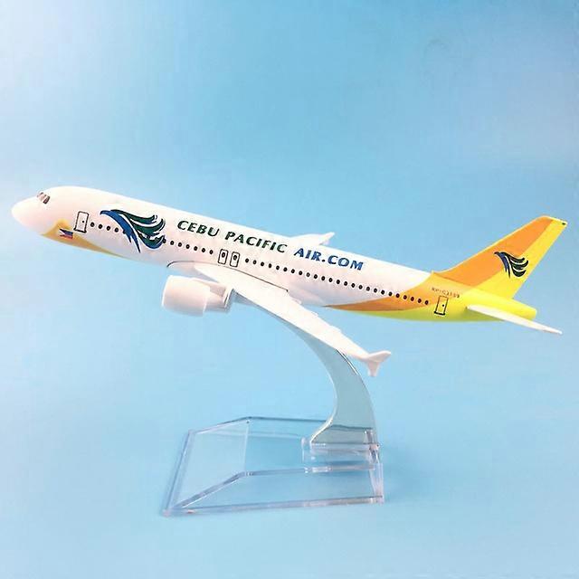 JASON TUTU 16cm Plane Model Airplane Model Cebu Pacific Air Airbus A320 Aircraft Model Diecast Metal Airplanes 1:400 Plane Toy