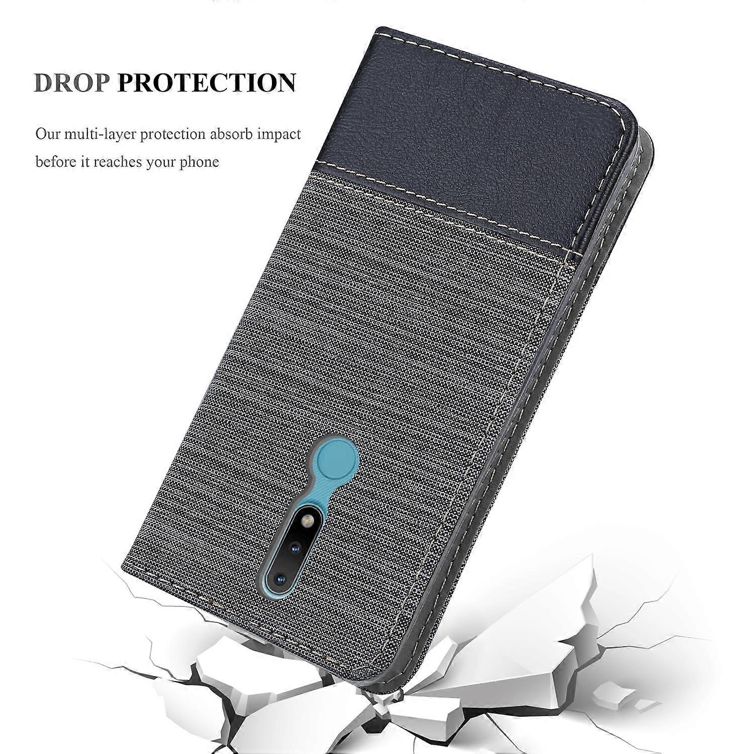 Nokia 2.4 Protective Case - in jeans look and stand function