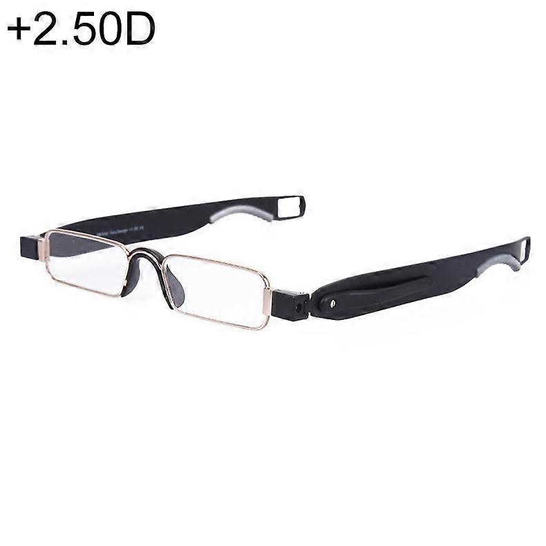 Portable Folding Presbyopic Glasses, +2.50D
