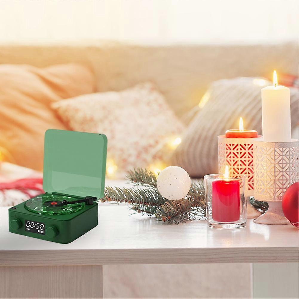 The Waves Bluetooth Vinyl Player, Vintage Record Player Bluetooth Speaker