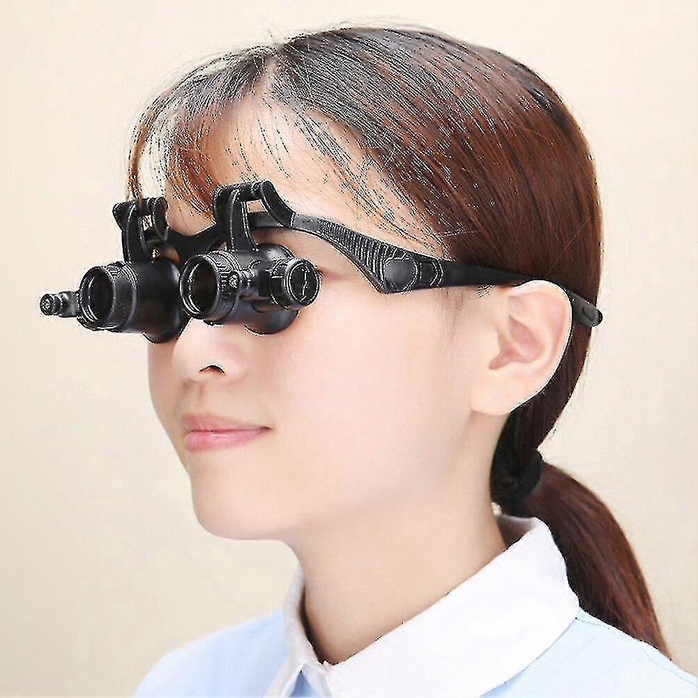 2,5x 4x 6x 8x 10x 15x 20x 25x Led Doppelauge Juwelier Reparatur Uhr Lupe|Magnifizierer