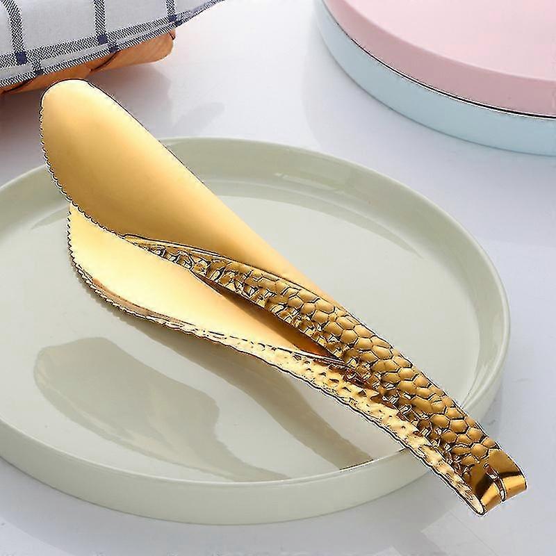 1 قطعة المعجنات ملقط الشواء أقل الصلب الخبز كليب مكافحة ملقط الغذاء ملقط شواء خدمة كيت إناء