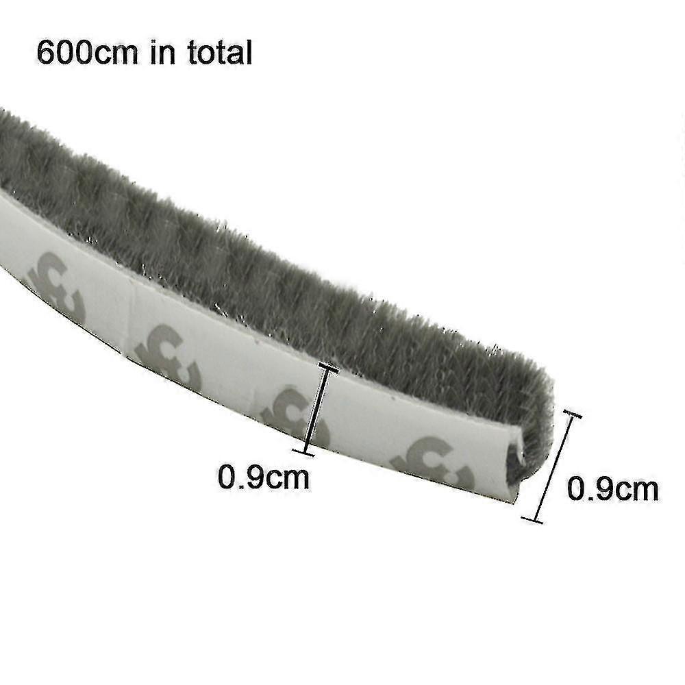 Weather Stripping Brush For Sliding Windows,self Adhesi,gray