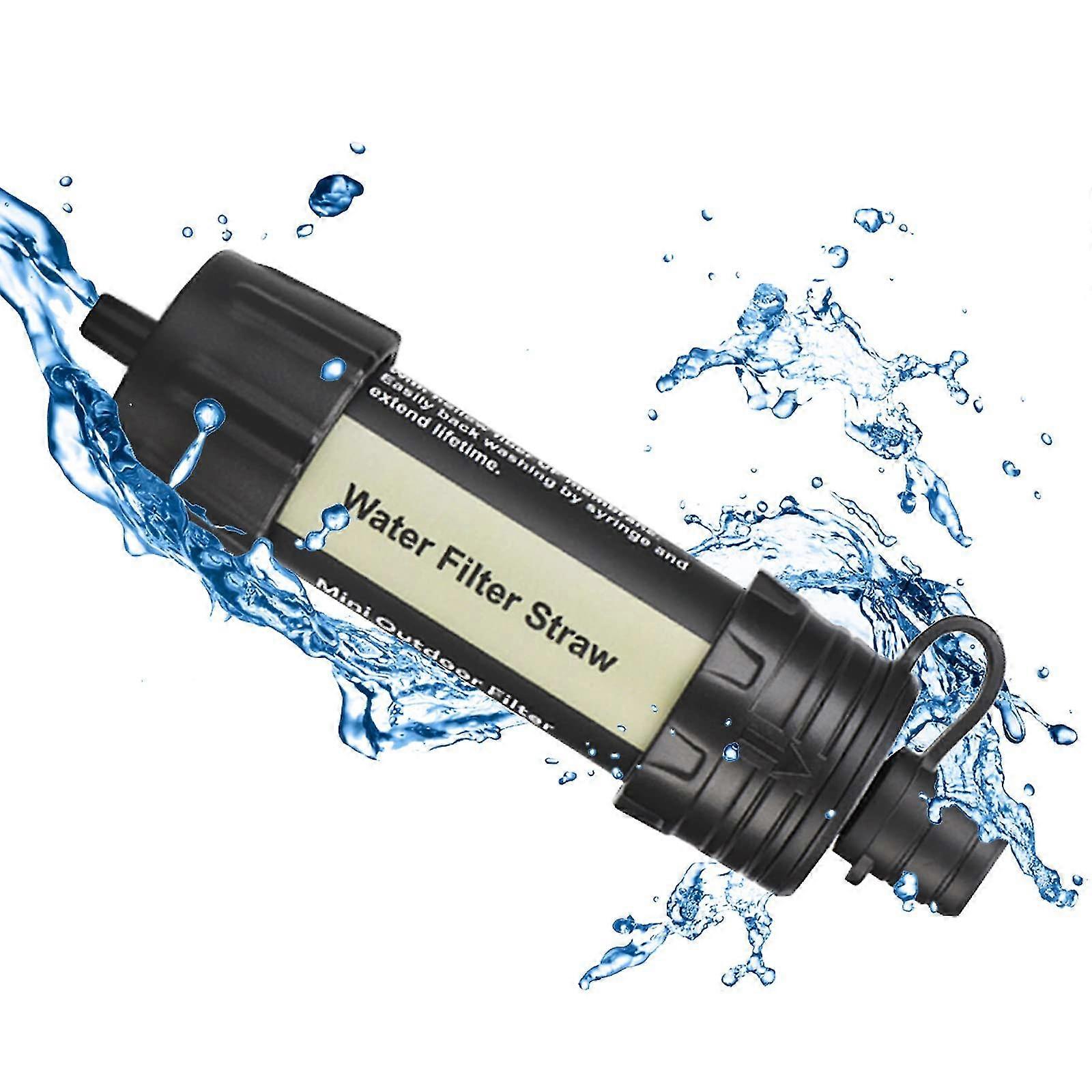 Mini Water Filter Personal Water Purification Straw Portable Outdoor Survival Water Filtration Emergency For Hiking, Camping -gsl