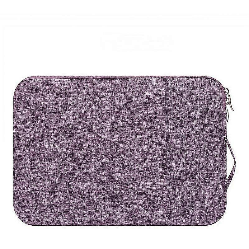 Manga portátil compatível com Macbook 13 Polegadas, Notebook, Poliéster Vertical Bright Fabric Watercolor Bag com bolso roxo