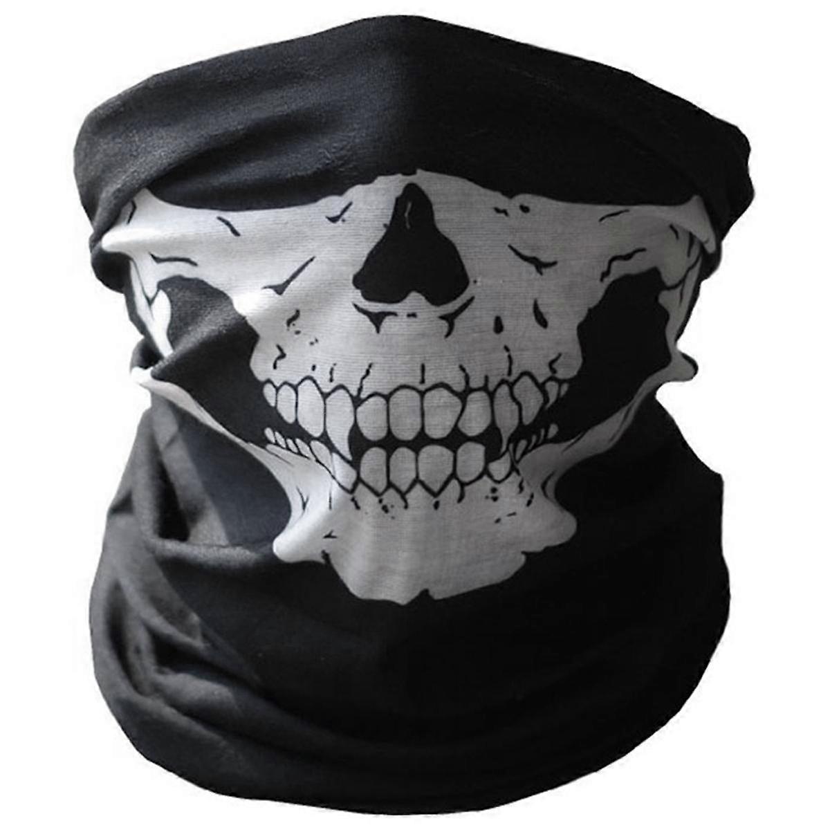 Multifunctional Coldproof Halloween Mask Horror Skeleton Chin Mask Skeleton Ghost Gloves Performanc