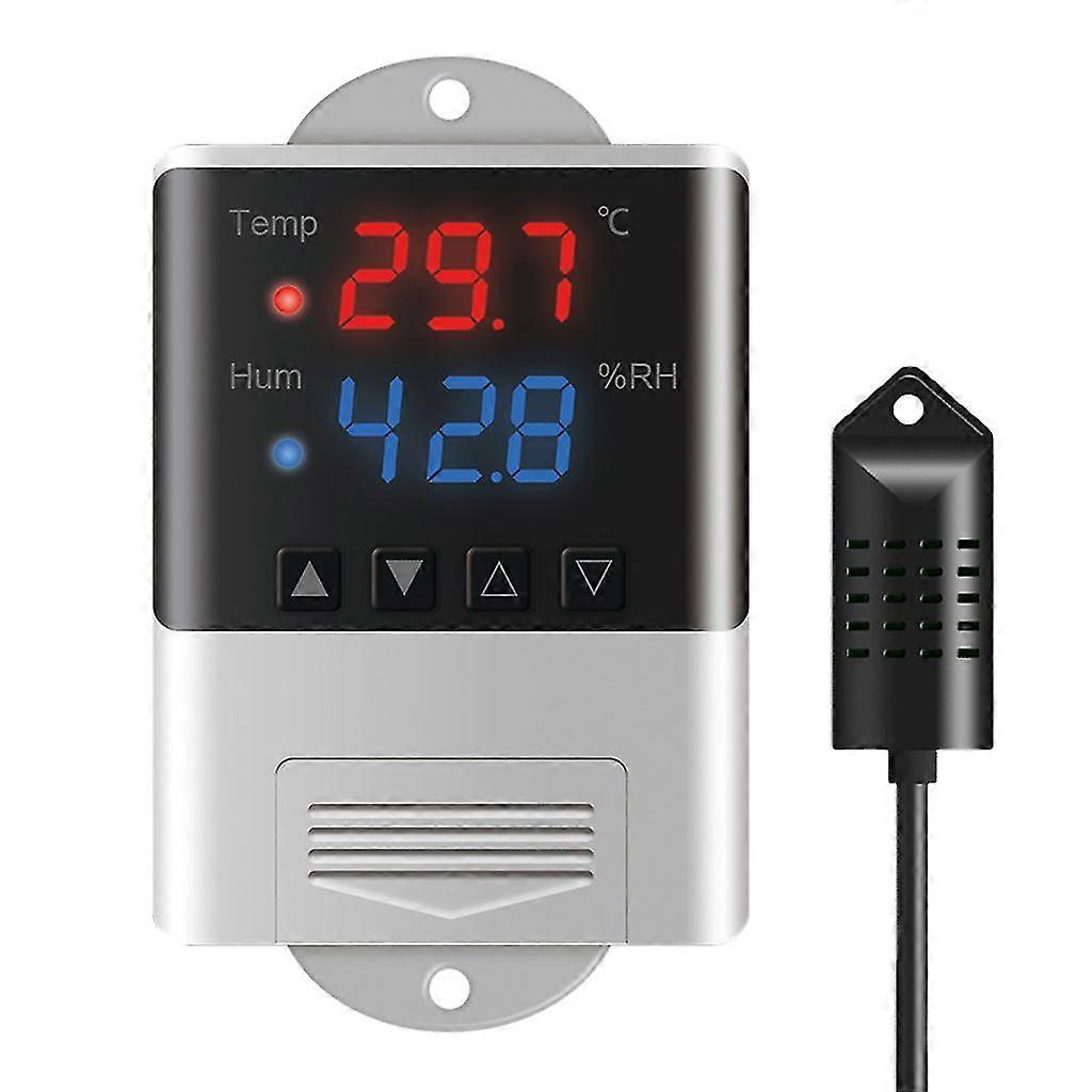 Temperature Humidity Controller Thermoregulator Thermostat Humidistat Ac 110v 220v For Incubator Breeding Greenhouse