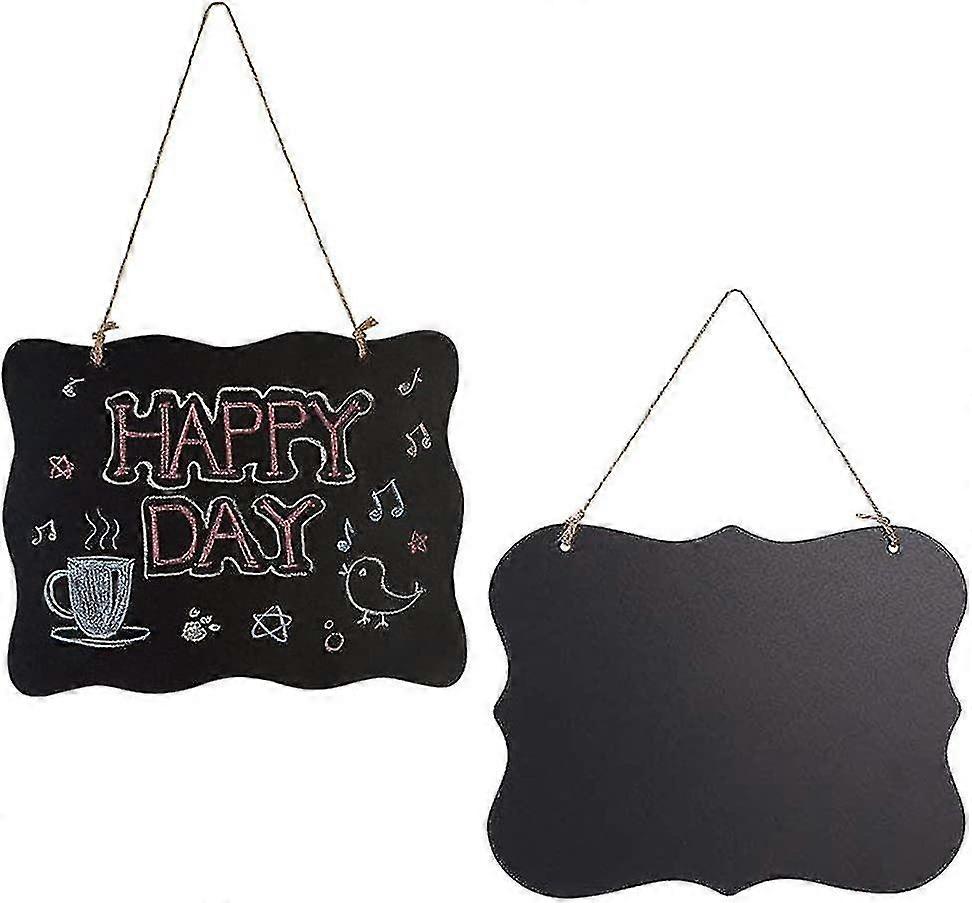 Pieces Small Chalkboard, Hanging Chalkboard, Erasable Message Board Sign, Chalkboard Memo Board, With Hanging String (2 Style)