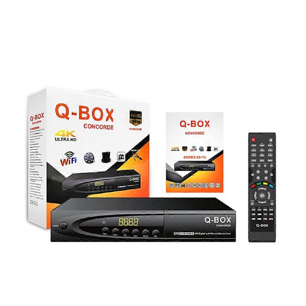 DVB T2 S2 Combo QBOX Satellite TV Receiver H264 MPEG 4 Digital TV Decoder 1080P Full HD MP3 MP4 PLAY EPG T2 DVB S2 Set Top Box