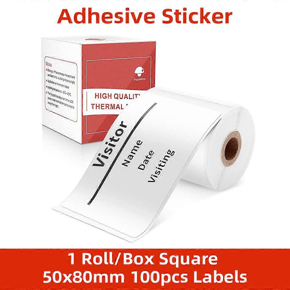 Phomemo M110 Transparency Self-Adhesive Labels Paper for Phomemo M110/M200 Label Printer Thermal Sticker Printable Paper Roll