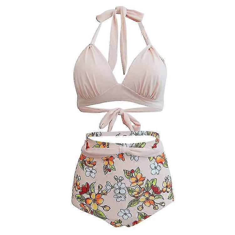 Polka Dot Hoge Taille Badpak Dames Strappy Split Badpak Wit