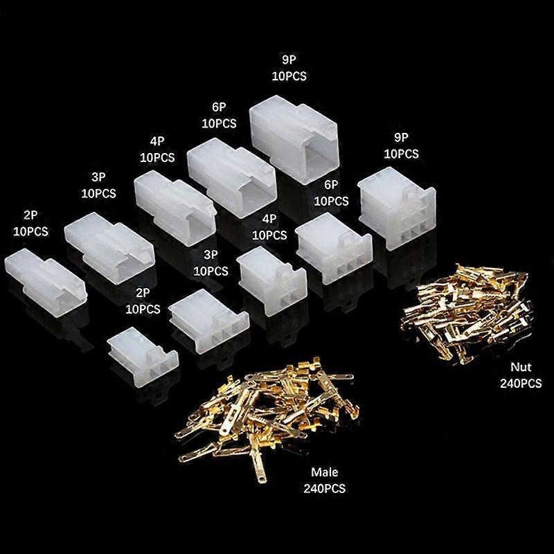 thumbnail interactive-video image 1 of 580-Piece 2.8mm Motorcycle & Car Electrical Wire Connector Kit With Crimper Tool 1 of 2