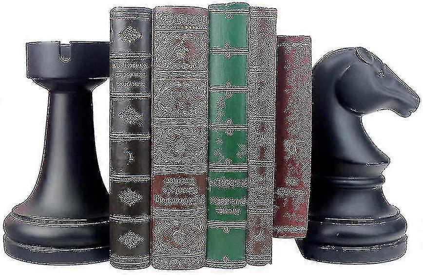 Book Ends,decorative Bookends Chess Bookends, Black Book Ends Heavy Book