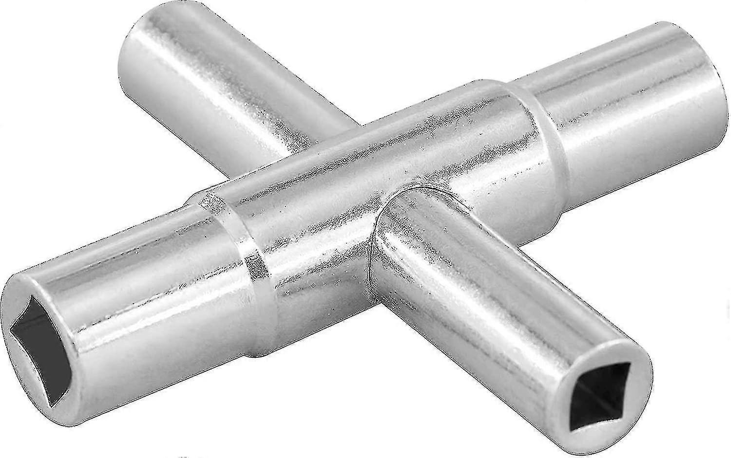 4 Way Key Wrench Fits Faucet, Spigots And Most Valves, 1 Pack