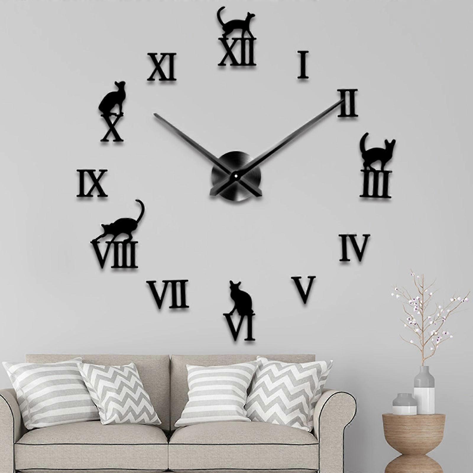 Wall Clock Function Acrylic Simple Wall Clock Modern Diy Wall Clock 3d Decorative Mirror