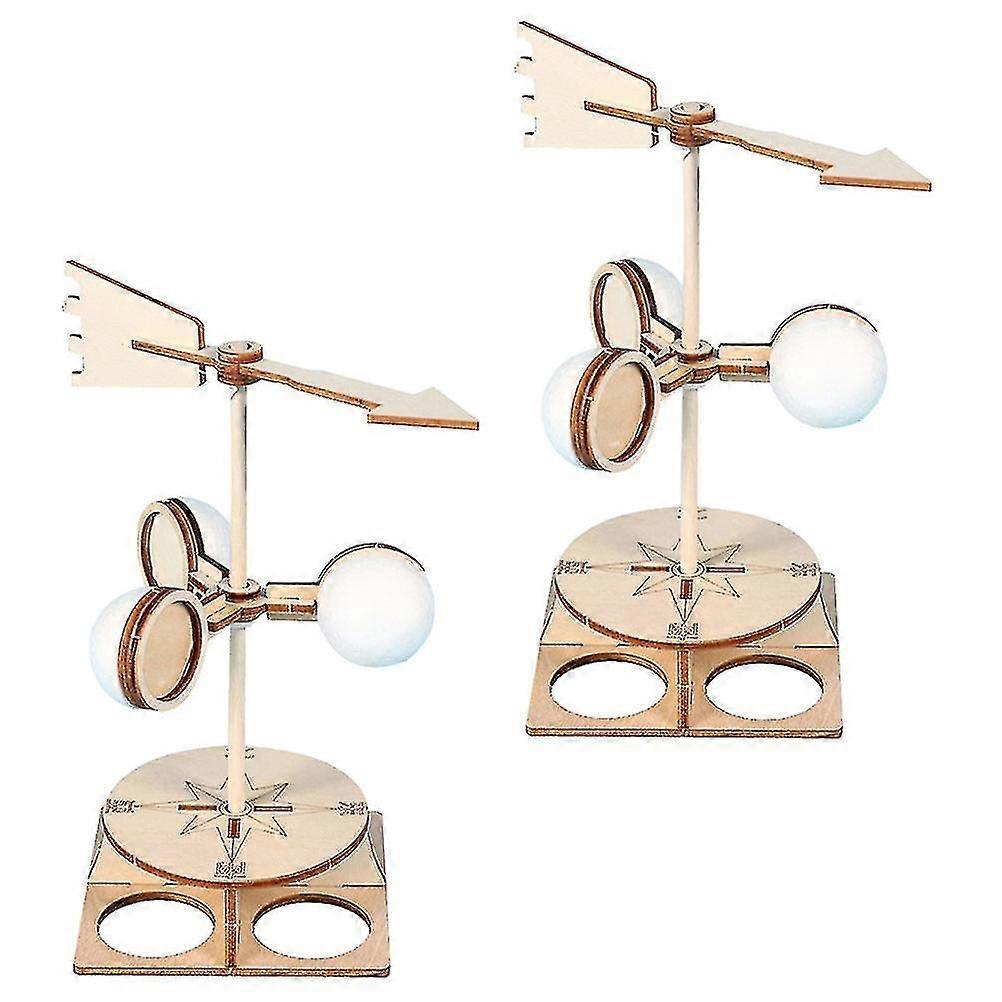 2 Sets Wind Vane Models Educational Science Toys For Children Kids Gift