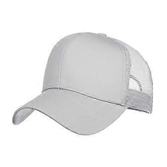 Kvinders Ponytail Baseball Cap Ensfarvet åndbar solskærm hat efter åbning