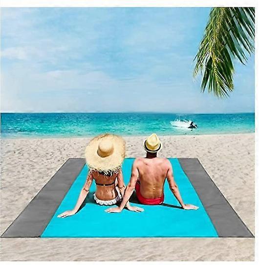 Sand Proof Beach Blanket - Large(210 x 200cm, Blue)