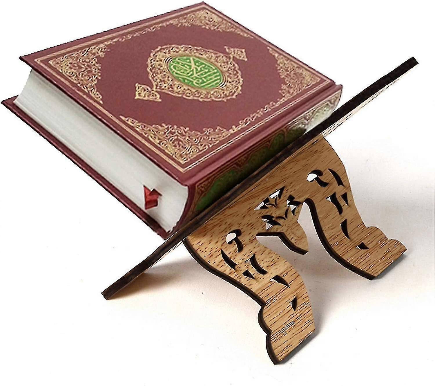 Bücherständer Aus Holz, Koran Heiliger Buchhalter, Bücherregal Ornamente zum Lesen, Islam Buch