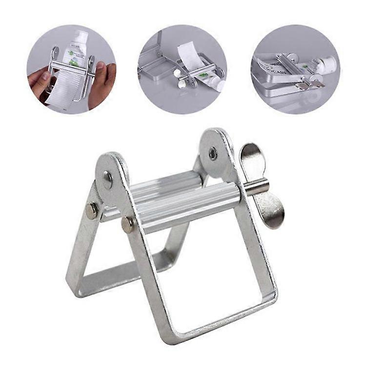 1 Pcs (Silver)Aluminum Tube Squeezer, Metal Tube Squeezer Tool, Metal Toothpaste Squeezer for Squeezing Toothpaste, Paint, Hand Cream