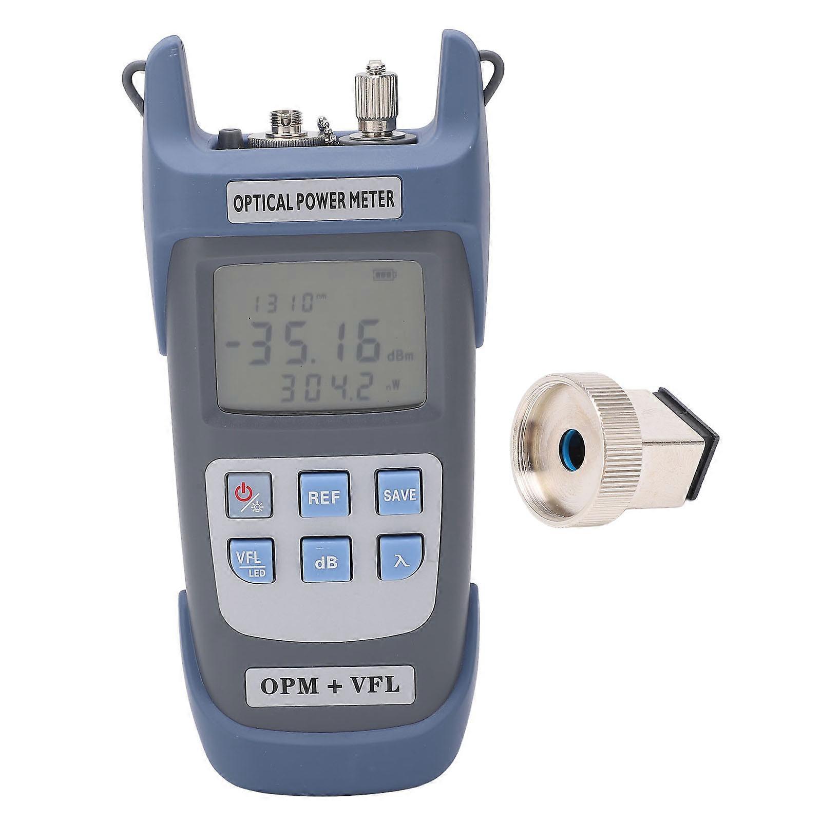Optischer Leistungsmesser Integrierte Rotlichtquelle 7 Wellenlängen Automatischer Shutdow-Fasertester mit LED-Licht 15MW 15KM