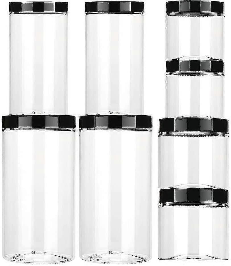 Plastic Jars 8 Pcs. Storage Jar. Plastic Storage Container Grain Storage