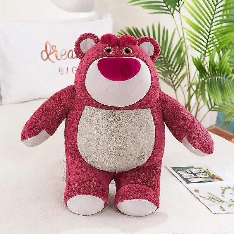 MINISO Lotso Huggin Bear  Toy Story Plush Toys Soft Strawberry Stuffed Super Bear Bag Doll Kids Xmas Gift