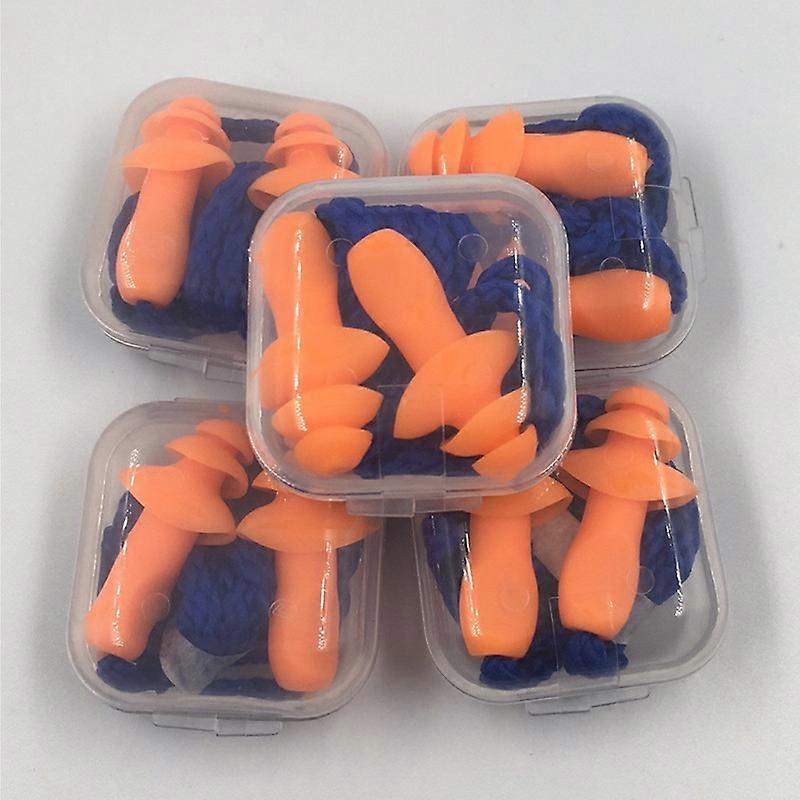 Pairs Silicone Ear Plugs On String Earplugs For Sleeping Sleep Snoring