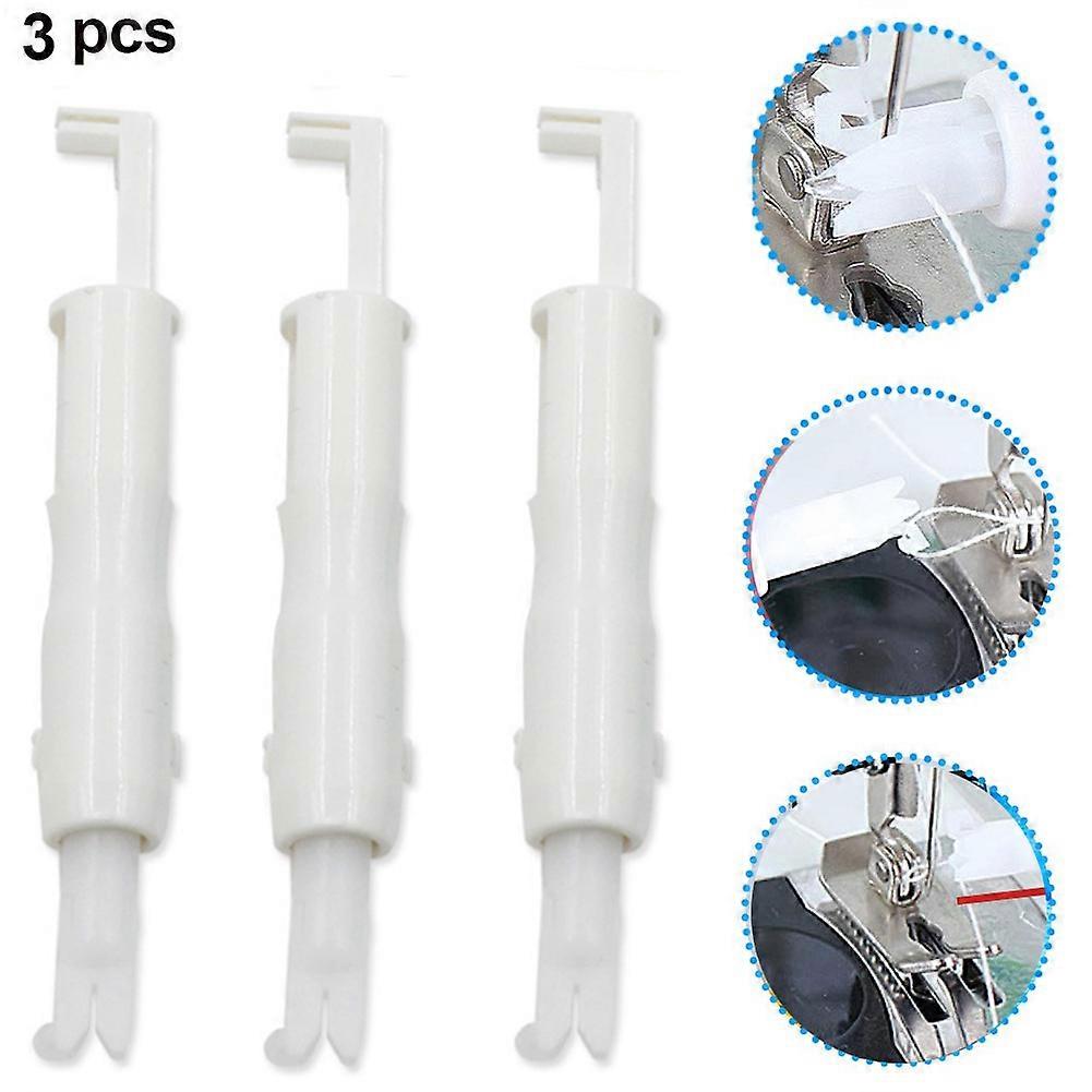 3pcs Machine Needle Inserter Automatic Threader Sewing Threading Tool for Sewing Machine