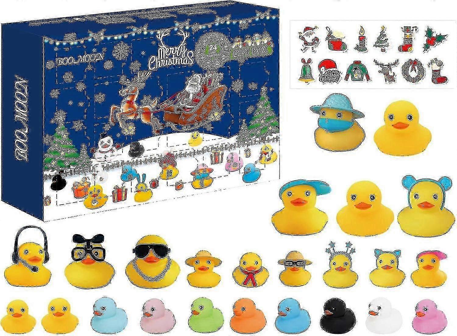 Christmas Rubber Duck Advent Calendar Christmas Blind Box Rubber Duck