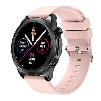 1,39-Zoll-Smartwatch Herzfrequenz Körpertemperatur EKG-Informationserinnerung Smart Armband Sportuhr rosa