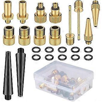 Bicycle Valve Adapter Kit For Dv Sv Av Bicycle Valve, Dunlop Valve Valve Adapter Kit With Seal For Bicycle Pump, Ball Pump