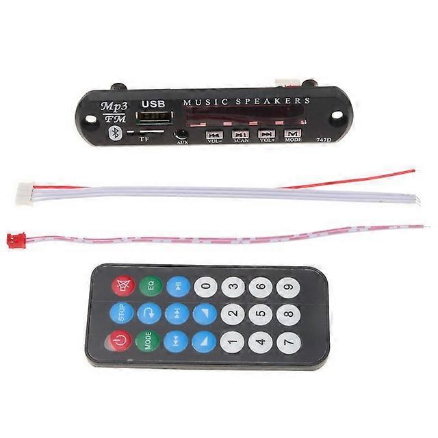 Bluetooth Car Kit 5V 12V Wireless FM Receiver Mp3 Player Decoder Board USB 3.5MM music Player DIY Car Speaker Modification