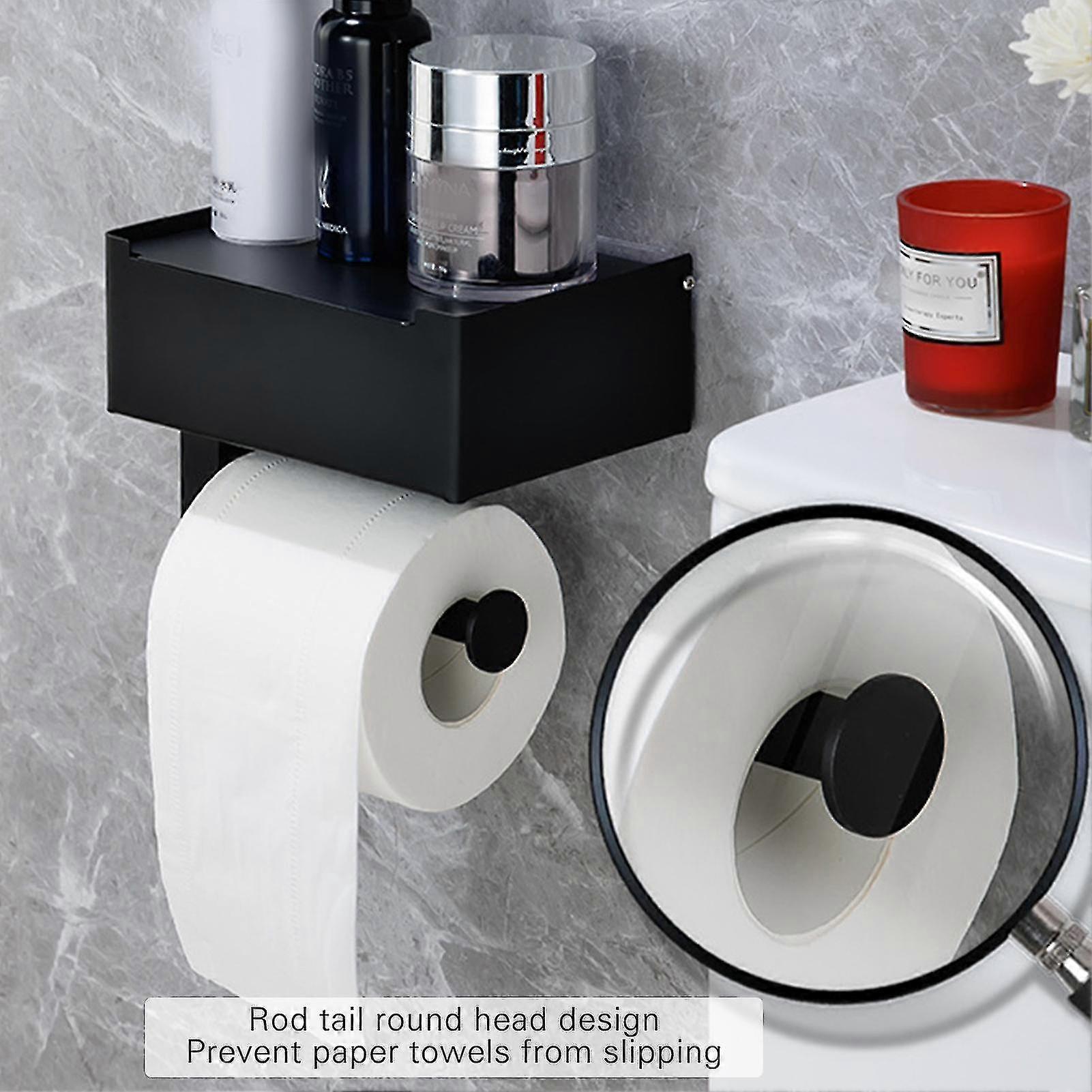 Less Steel Roll H With Shelf Stora Mount For Bath