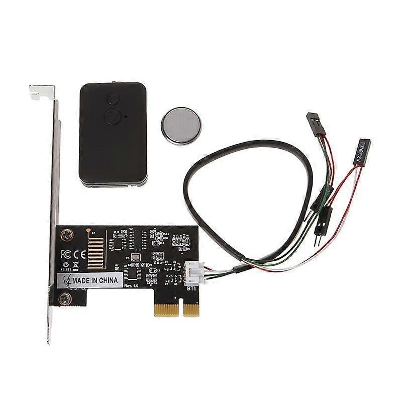 PCIE Desktop Computer On Off Remote Controller PCI-E Wireless Restart Switcher
