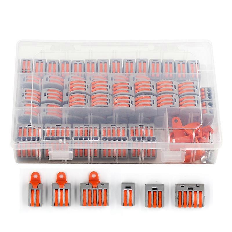 60Pcs Wire Connector Push Type Quick Connection Terminal Household Lamp Connector