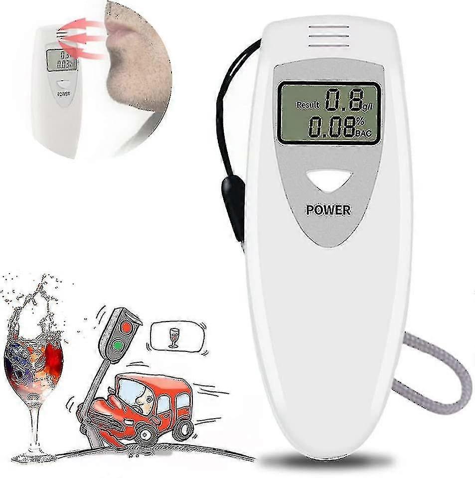 Alcohol Tester, Police Accurate Alcohol Tester, Handheld Breathalyzer, Professional Handheld Alcohol Tester With Semiconductor Sensor And Digita