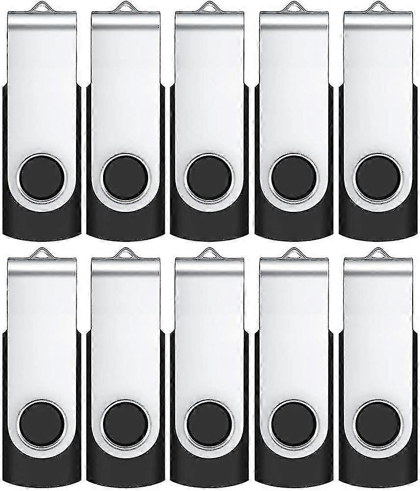 2gb Usb Stick Pack Of 10. Usb 2.0 Data Stick With Usb Stick Bag Rotating Foldable Memory